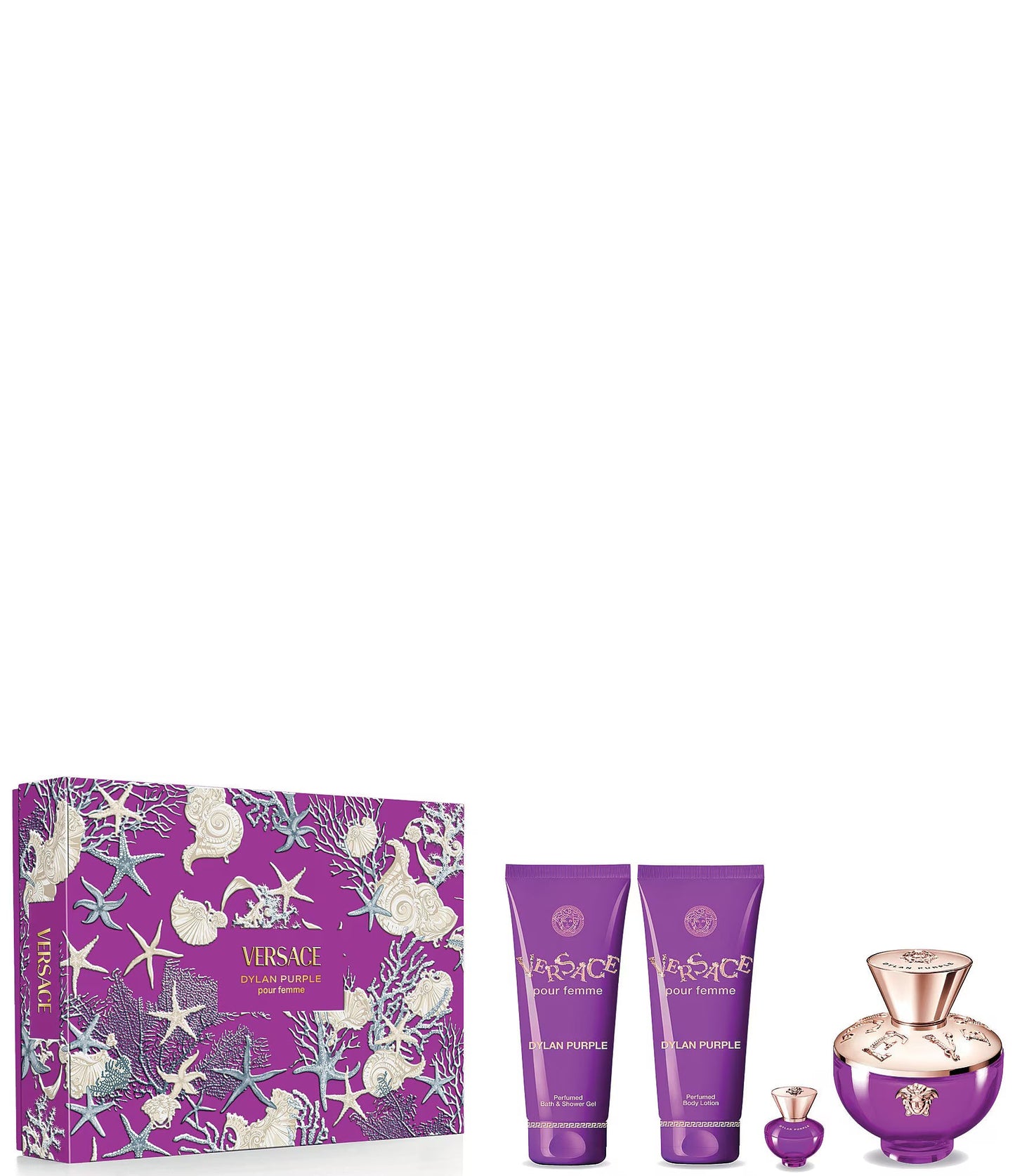 Dylan Purple Eau de Parfum 4PCS by Versace - PERFUME BOUTIQUE