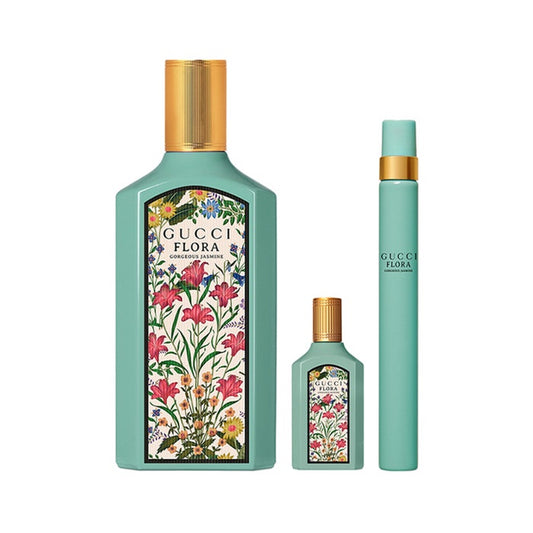 Gucci Flora Gorgeous Jasmine EAU DE PARFUM 3PCS by Gucci - PERFUME BOUTIQUE