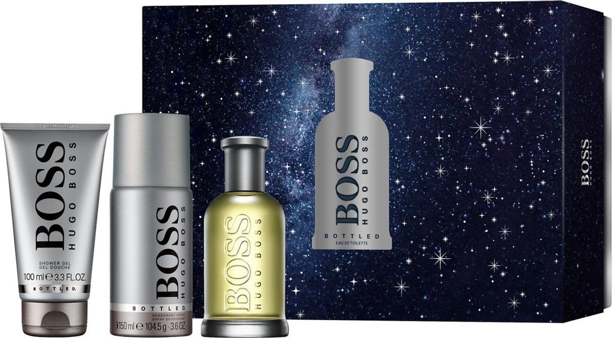Boss Bottled 3pc Men Gift Set by Hugo Boss eau de Toilette - PERFUME BOUTIQUE