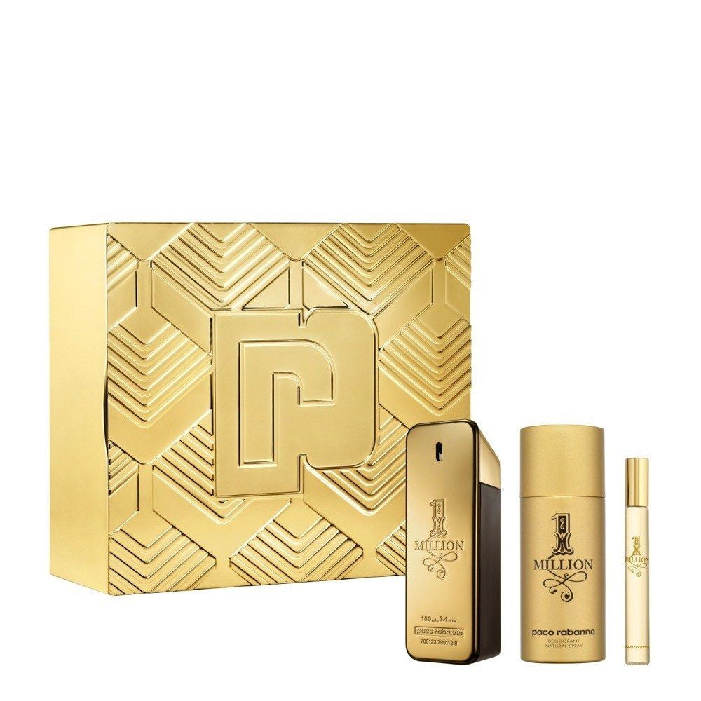 1 Million Men Eau de Toilette 3PC GIFT SET by Paco Rabanne - PERFUME BOUTIQUE