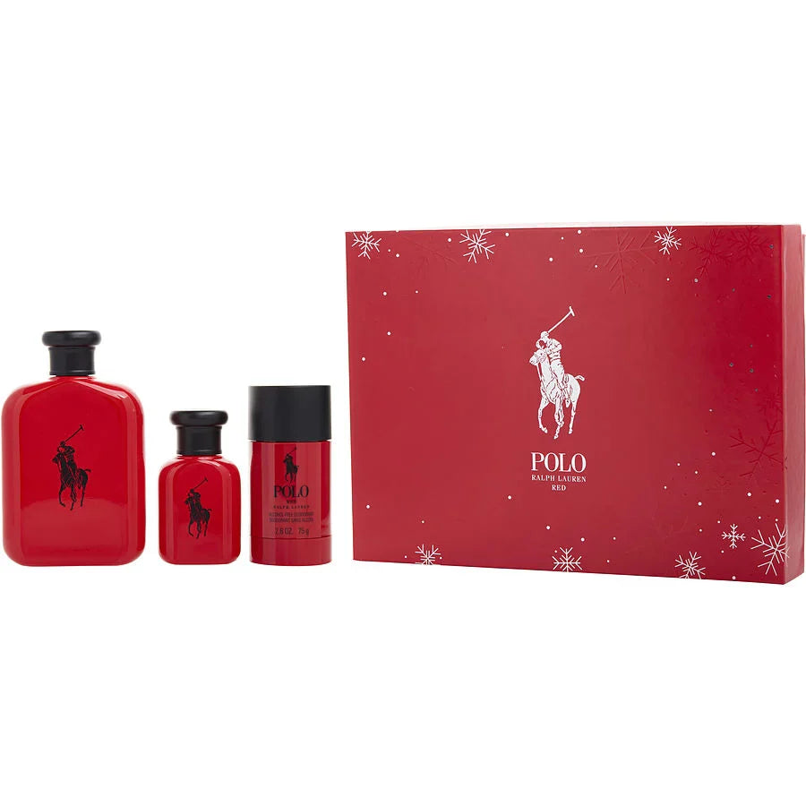 Polo Red 3PC Men Gift set eau de Toilette - PERFUME BOUTIQUE