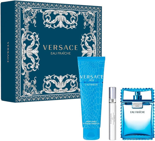 Man Eau Fraiche Eau de Toilette 3PCS by Versace - PERFUME BOUTIQUE