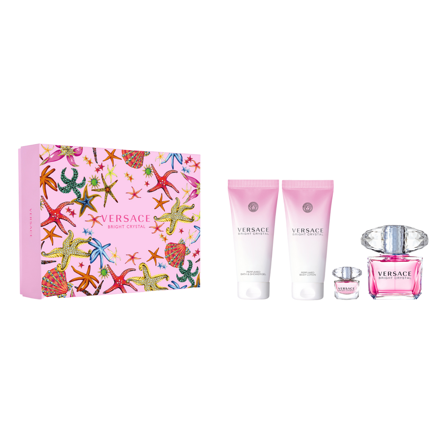 Bright Crystal Eau de Toilette 4PCS by Versace - PERFUME BOUTIQUE