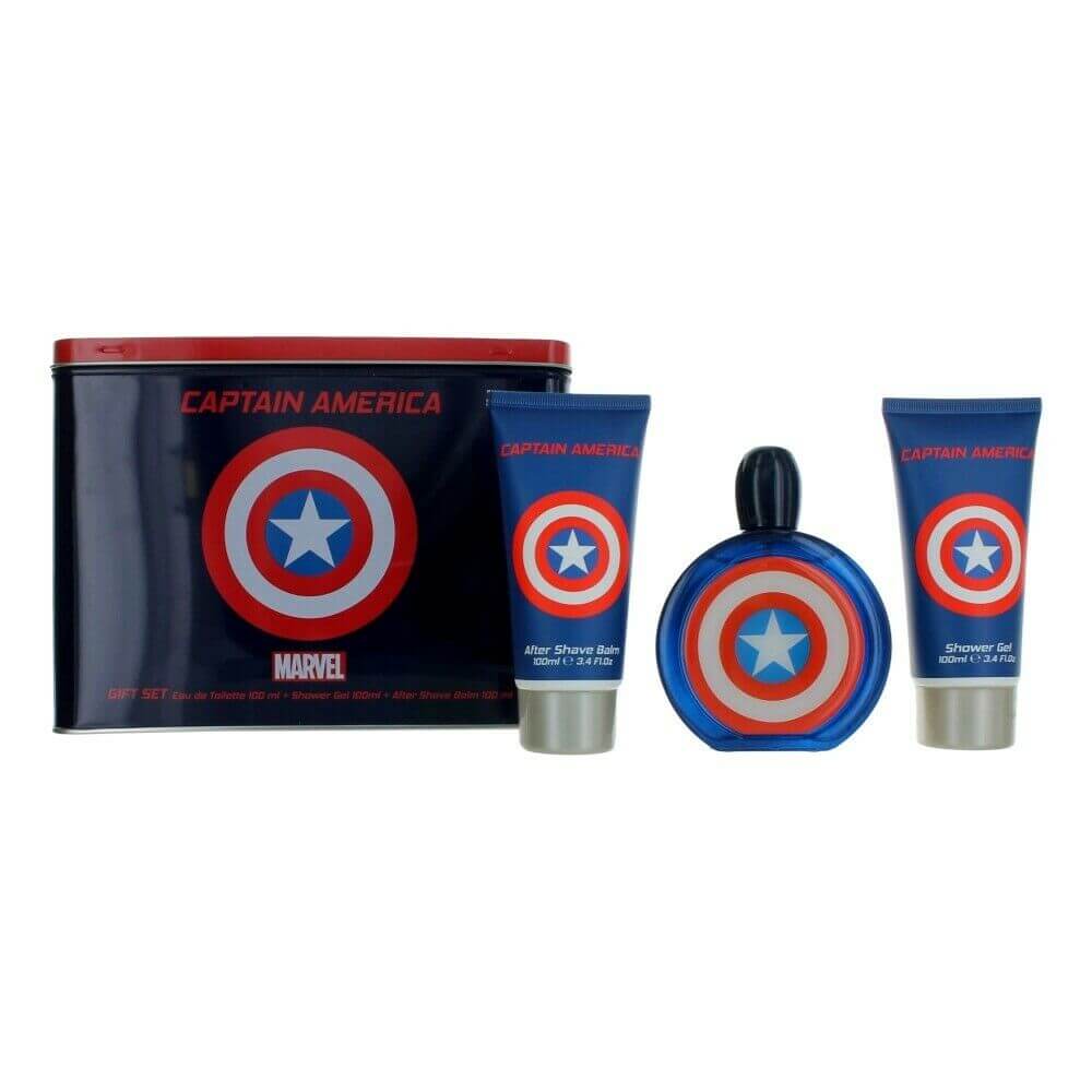 Captain America Kids 3-Piece Gift Set by Marvel eau de Toilette - PERFUME BOUTIQUE