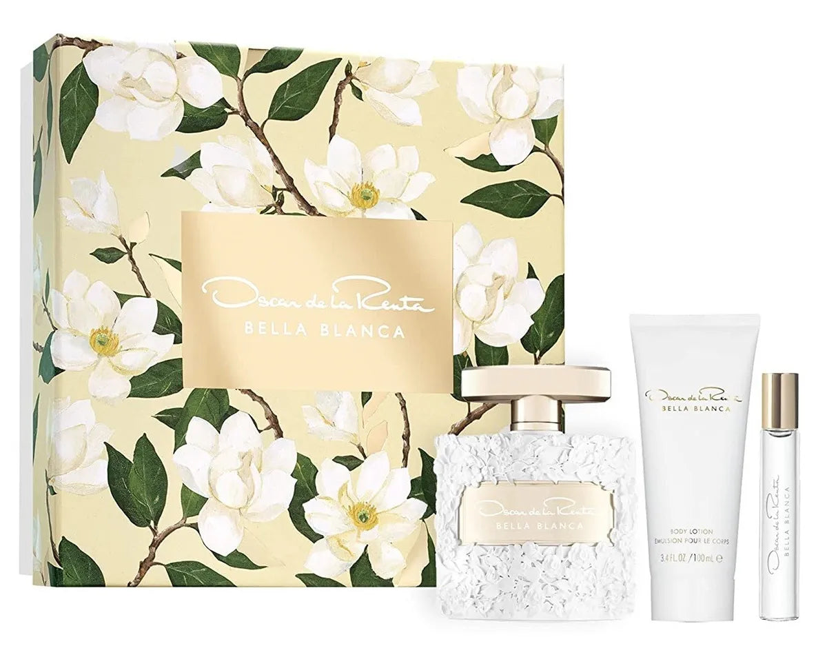 Bella Blanca by Oscar de la Renta - 3 Piece Set - PERFUME BOUTIQUE