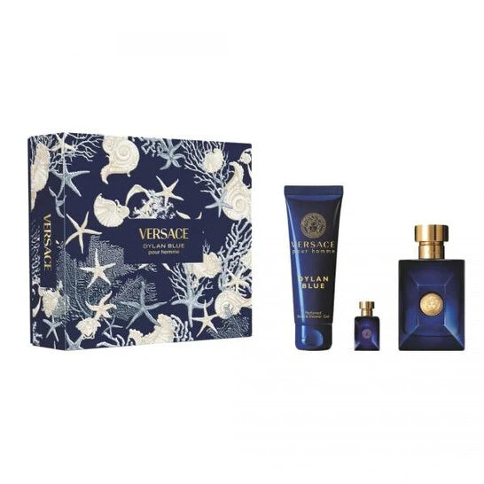Dylan Blue Pour Homme Eau de Toilette 3PCS by Versace