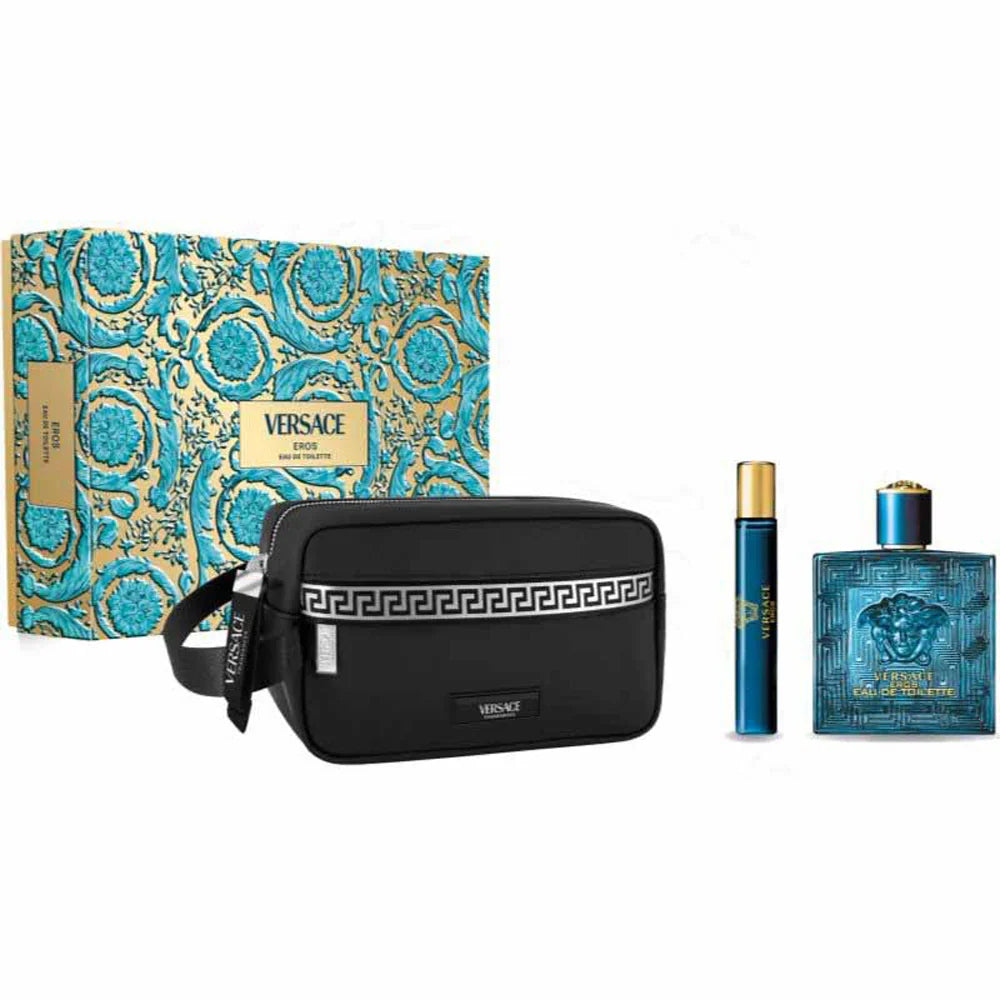 Eros Men Eau de Toilette 3PCS by Versace
