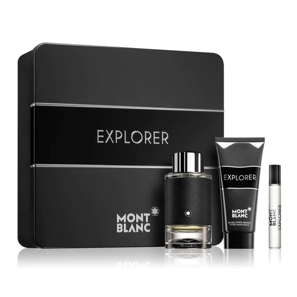 Explorer Mont Blanc Men 3-Piece Set eau de Parfum - PERFUME BOUTIQUE