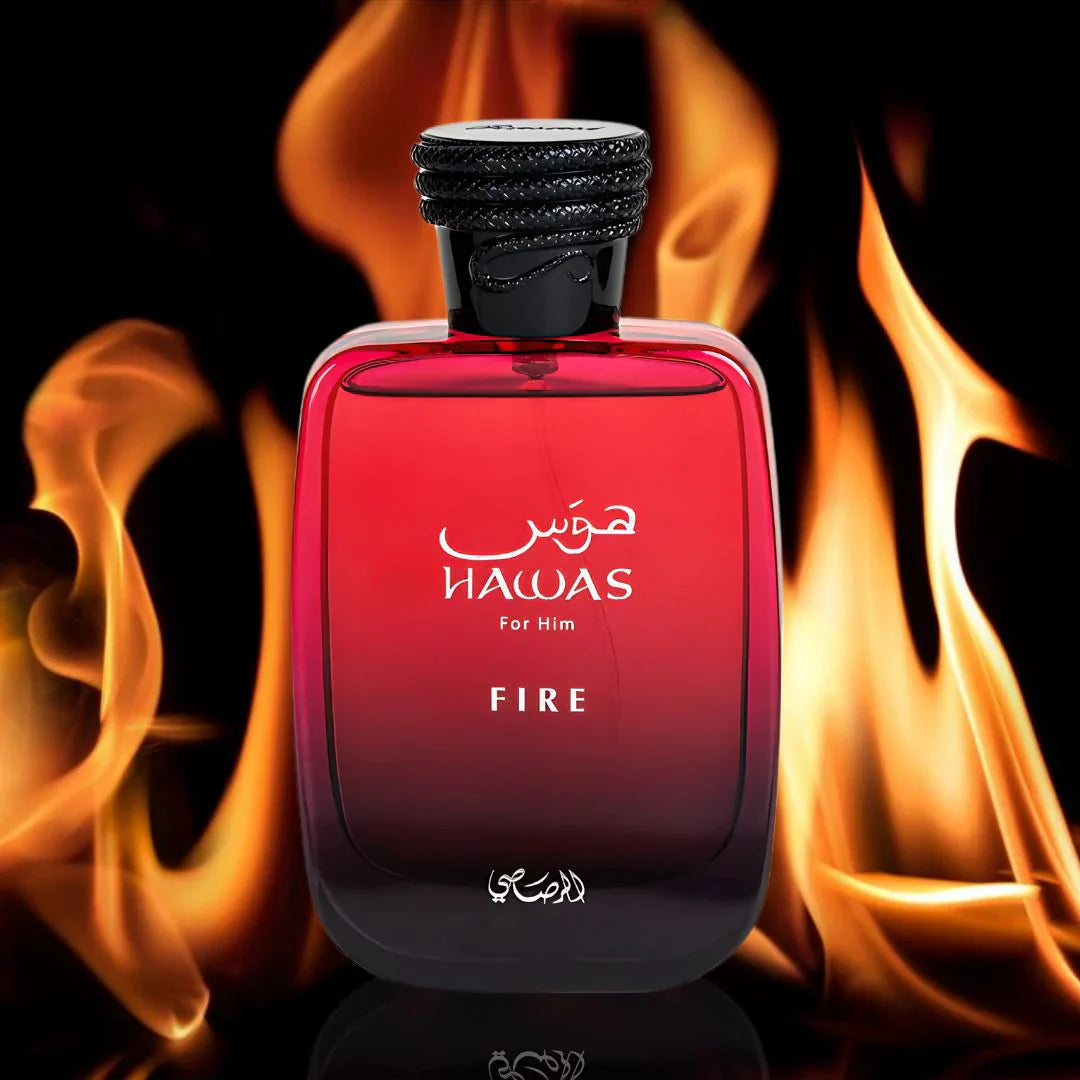 HAWAS FIRE by Rasasi Eau De Parfum (UNISEX) - PERFUME BOUTIQUE