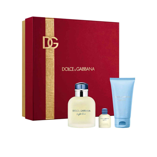 Light Blue Men 3 PIECE GIFT SET by Dolce & Gabbana Eau de Toilette - PERFUME BOUTIQUE