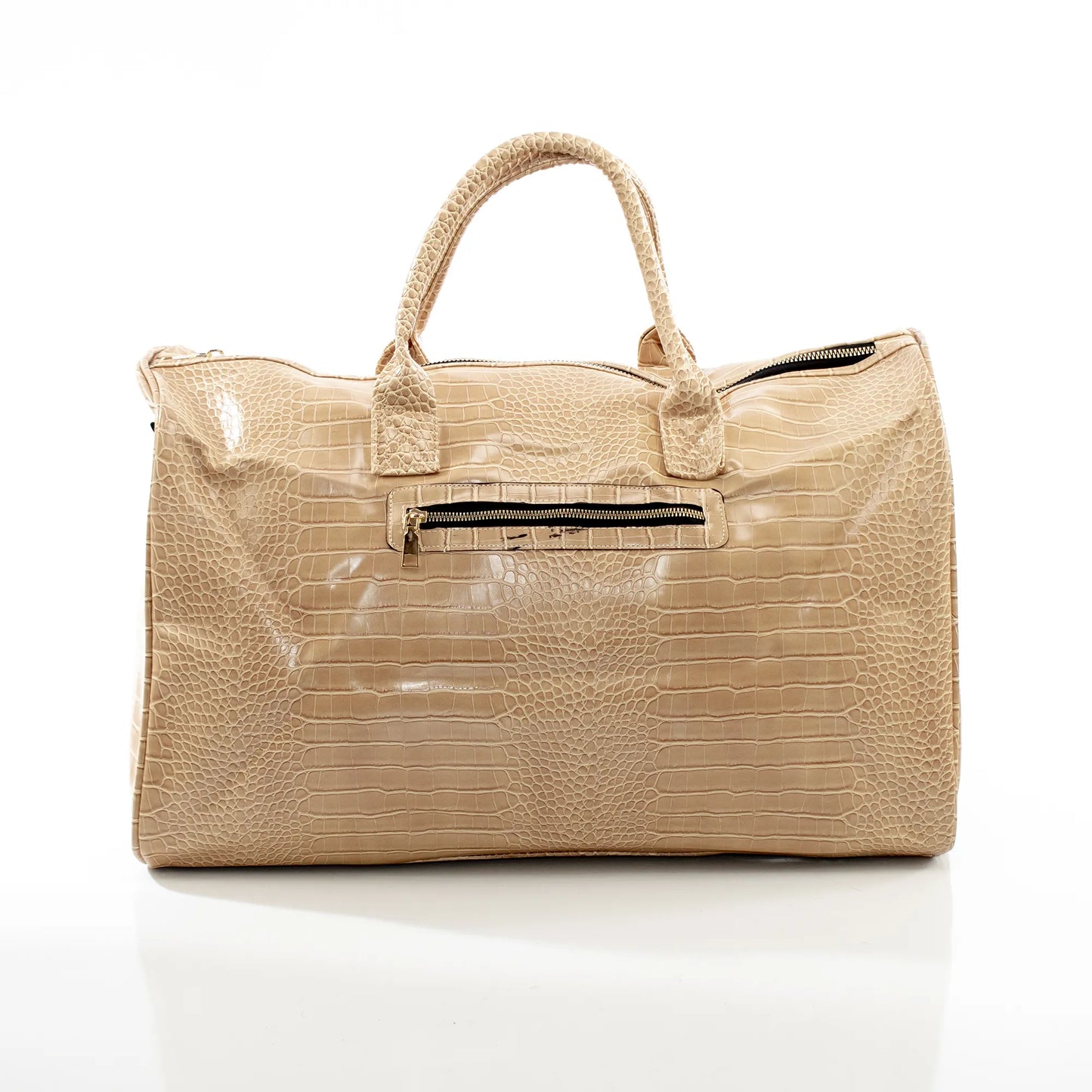 Mocha Leather Travel Bag