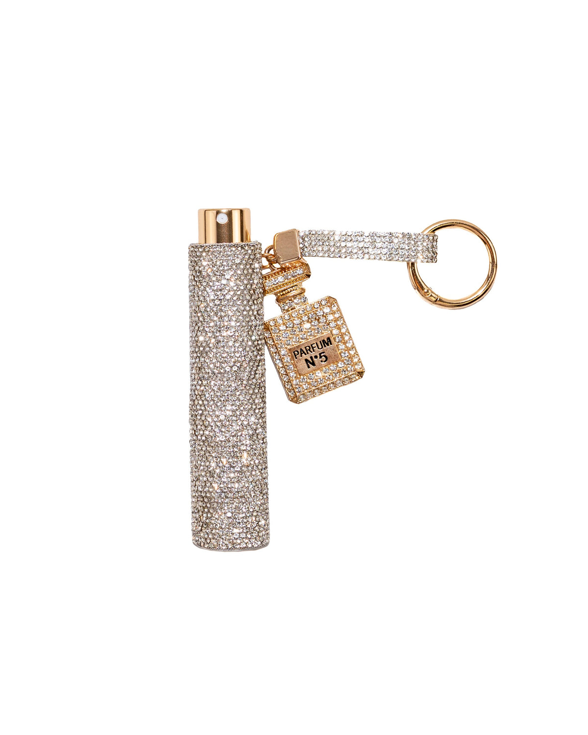 Perfume Atomizer 8 ml Rhinestone Keychain Combo