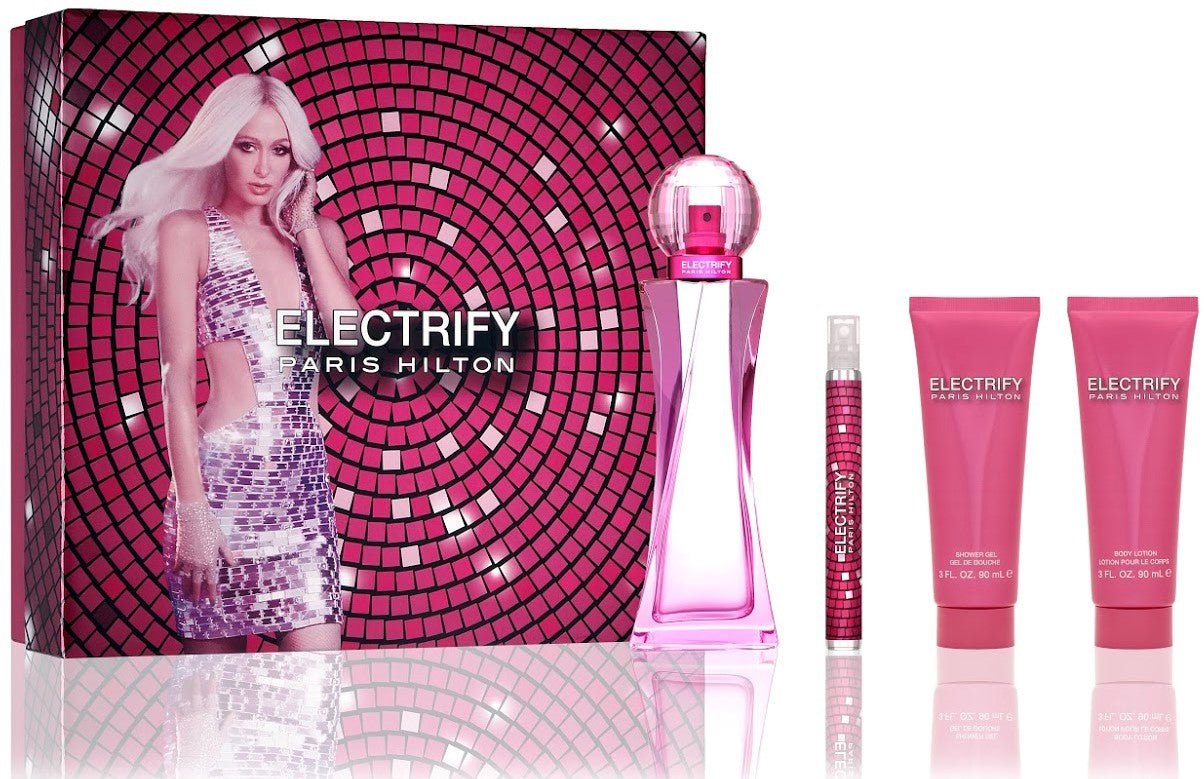 Electrify Gift Set 4pcs by Paris Hilton Eau de Parfum - PERFUME BOUTIQUE