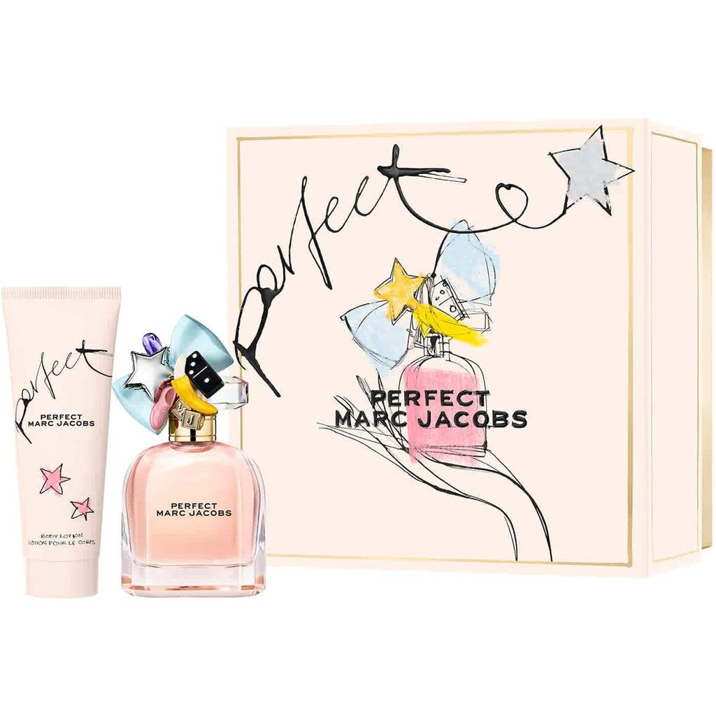 Marc Jacobs Perfect 2 Piece Women Gift Set: Eau de Parfum 100ml - Body Lotion 75ml - PERFUME BOUTIQUE