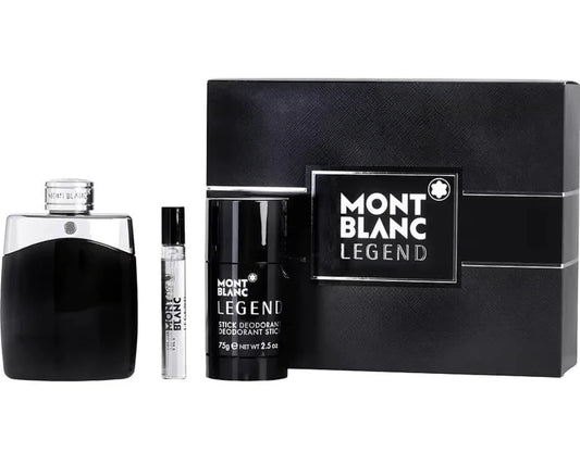 Mont Blanc Legend Men Gift Set by Mont Blanc Eau de Toilette - PERFUME BOUTIQUE