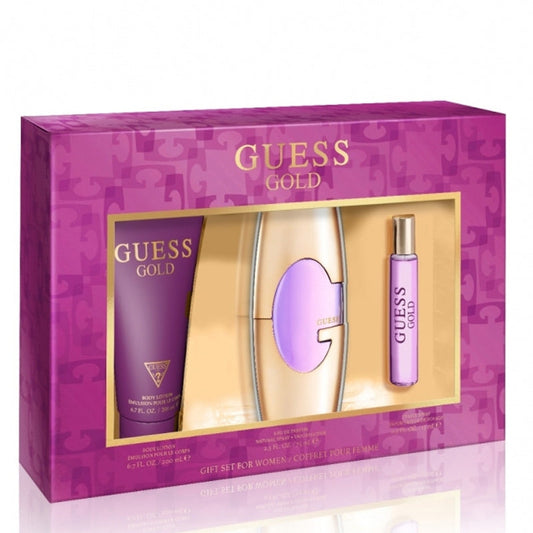 Guess Gold Gift Set 3pcs by Guess Eau de Parfum - PERFUME BOUTIQUE