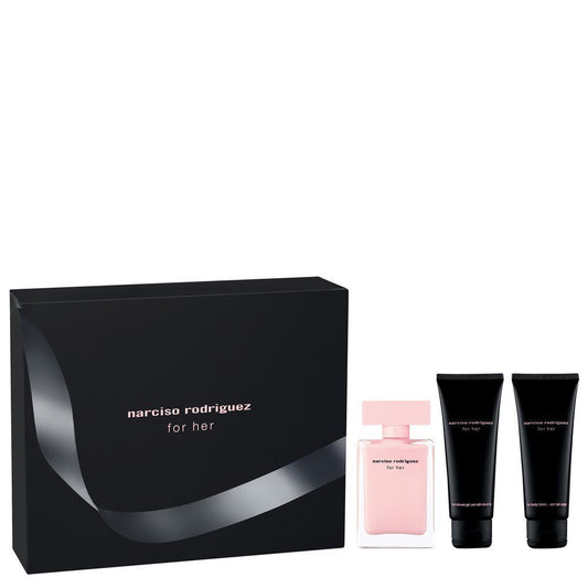 Narciso Rodriguez For Her Gift Set 3pcs by Narciso Rodriguez Eau de Parfum - PERFUME BOUTIQUE