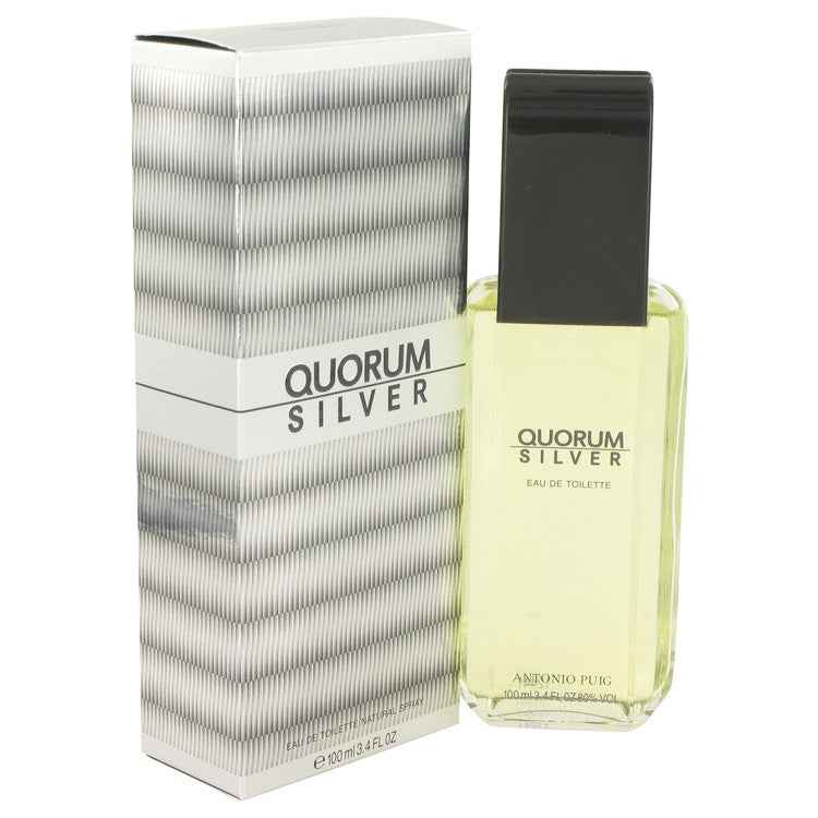 Quorum Silver by Antonio Puig eau de Toilette - PERFUME BOUTIQUE