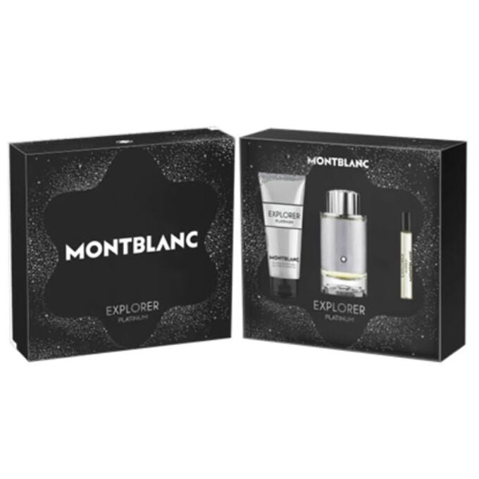 Explorer Platinum For Men 3 Piece Set by Montblanc Eau de Parfum - PERFUME BOUTIQUE