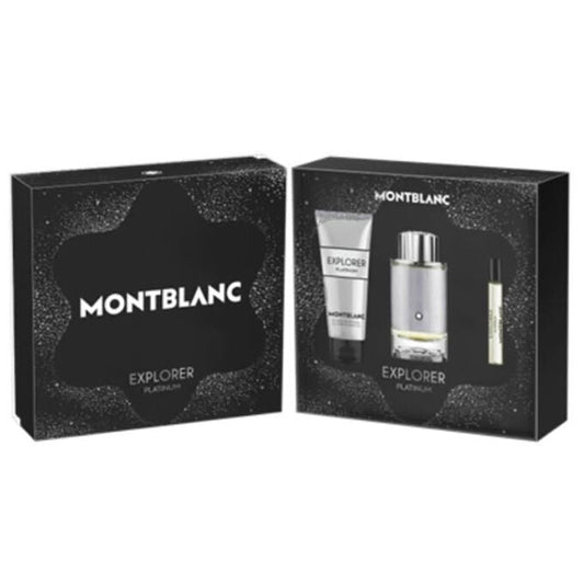 Explorer Platinum For Men 3 Piece Set by Montblanc Eau de Parfum - PERFUME BOUTIQUE