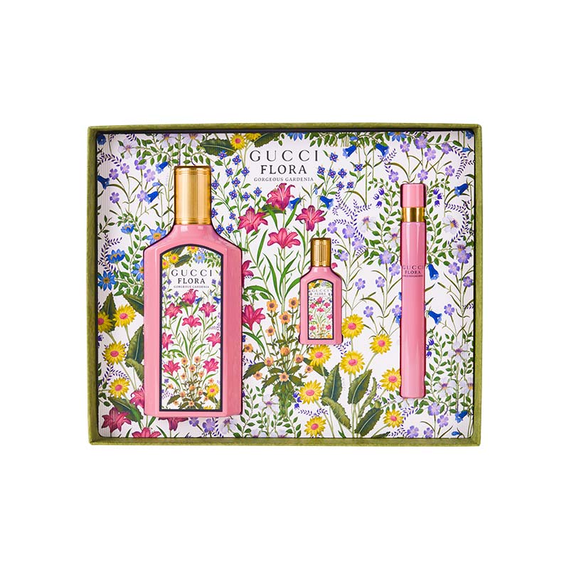 Gucci Flora Gorgeous Gardenia Eau de Parfum 3PCS by Gucci - PERFUME BOUTIQUE