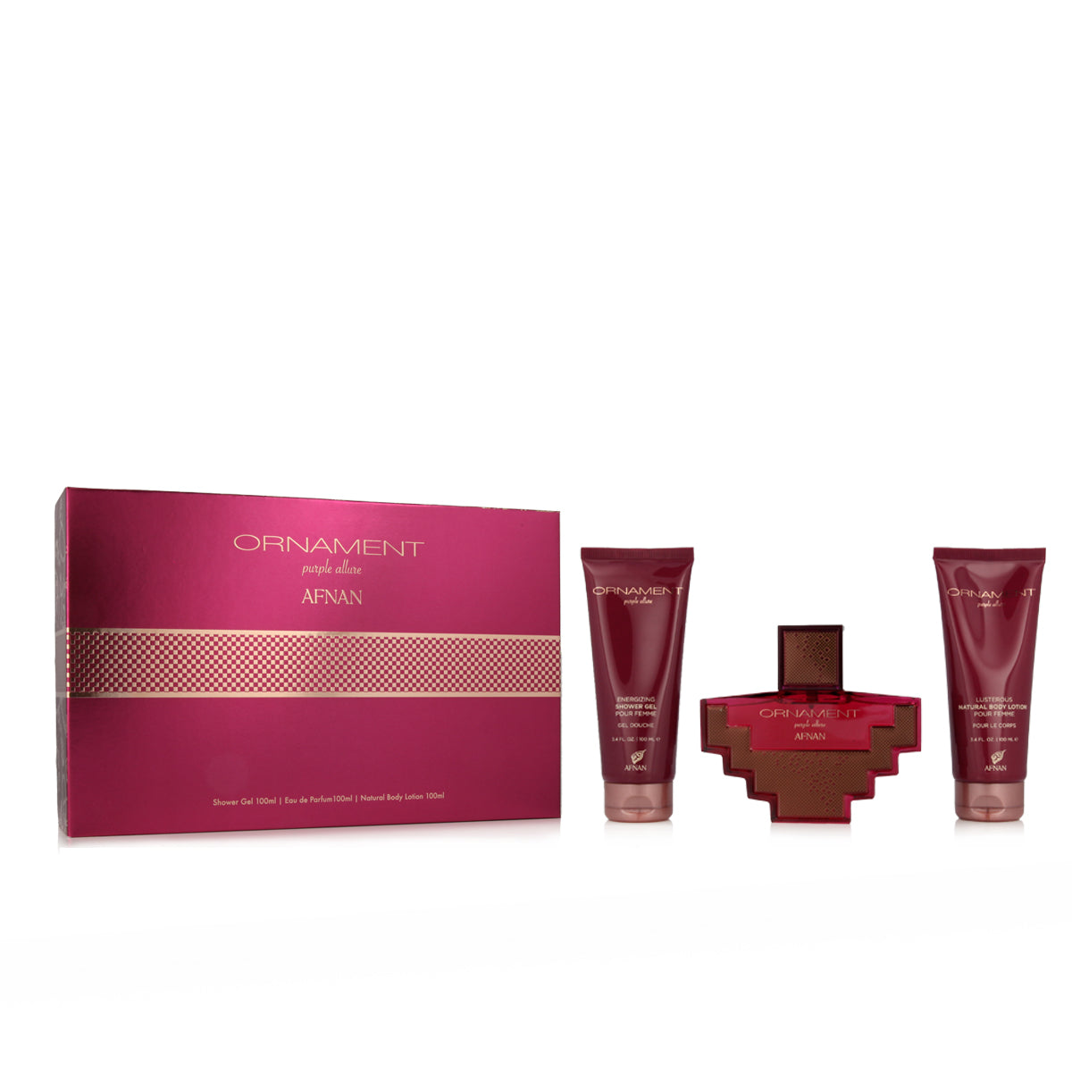 Ornament Purple Allure Eau de Parfum Gift Set by Afnan - PERFUME BOUTIQUE
