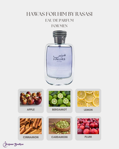 Hawas for Him Eau de Parfum by Rasasi