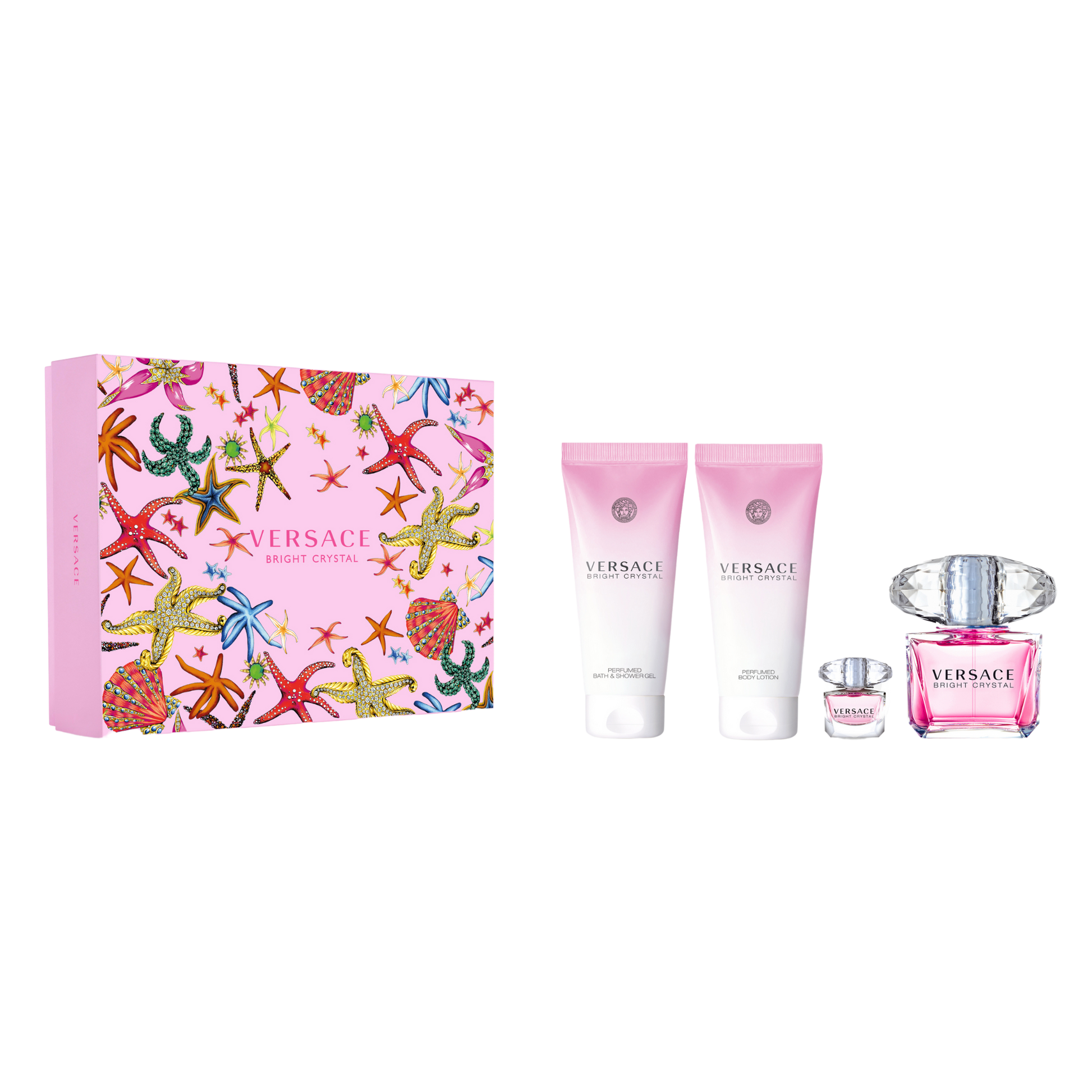 Bright Crystal Eau de Toilette 4PCS by Versace - PERFUME BOUTIQUE