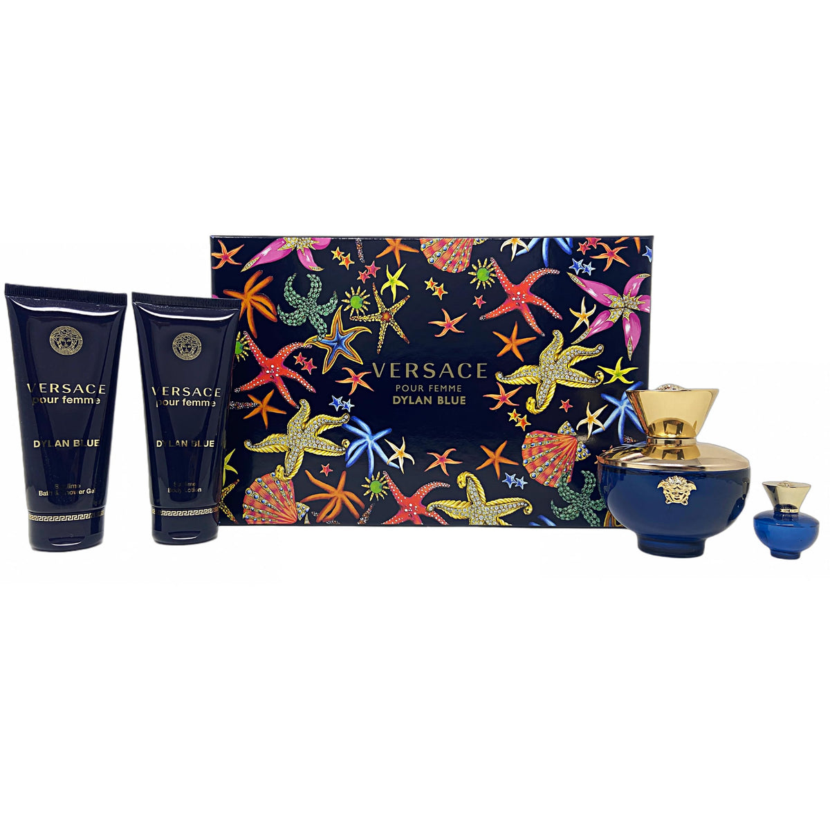 Dylan Blue Pour Femme Eau de Parfum 4PCS by Versace - PERFUME BOUTIQUE