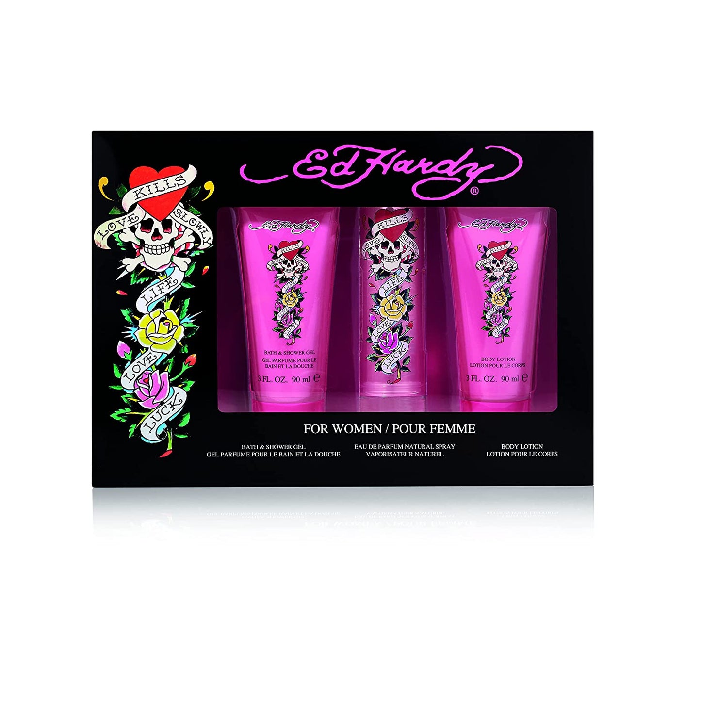 Ed Hardy Love Kills Slowly Women Gift Set by Ed Hardy Eau de Parfum - PERFUME BOUTIQUE