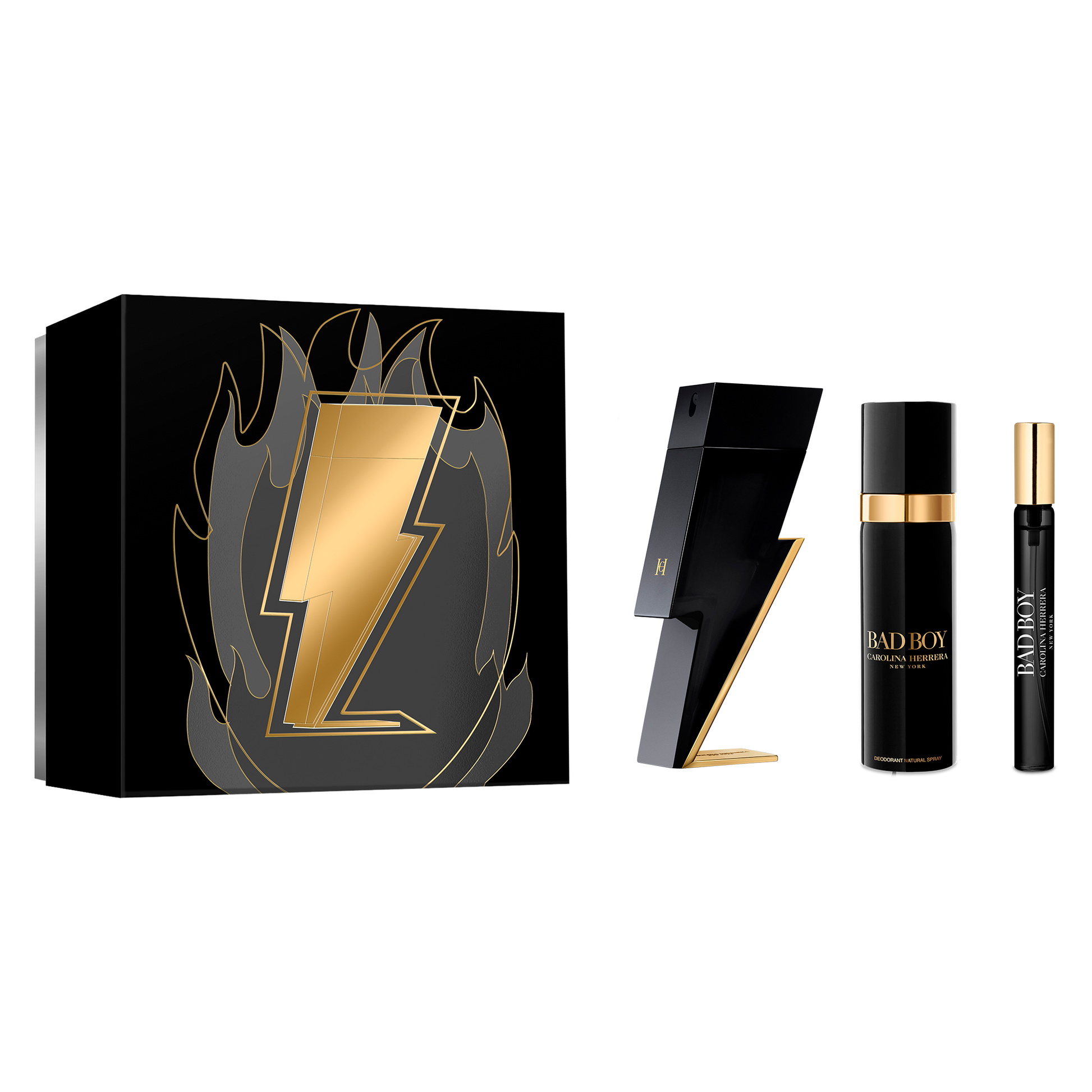 Bad Boy Men 3-PC Gift Set by Carolina Herrera eau de Toilette - PERFUME BOUTIQUE