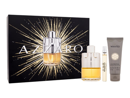Azzaro Wanted Eau de Toilette 3PC Men Gift Set by Azzaro - PERFUME BOUTIQUE