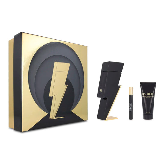 Bad Boy Men 3PC Gift Set by Carolina Herrera eau de Toilette - PERFUME BOUTIQUE