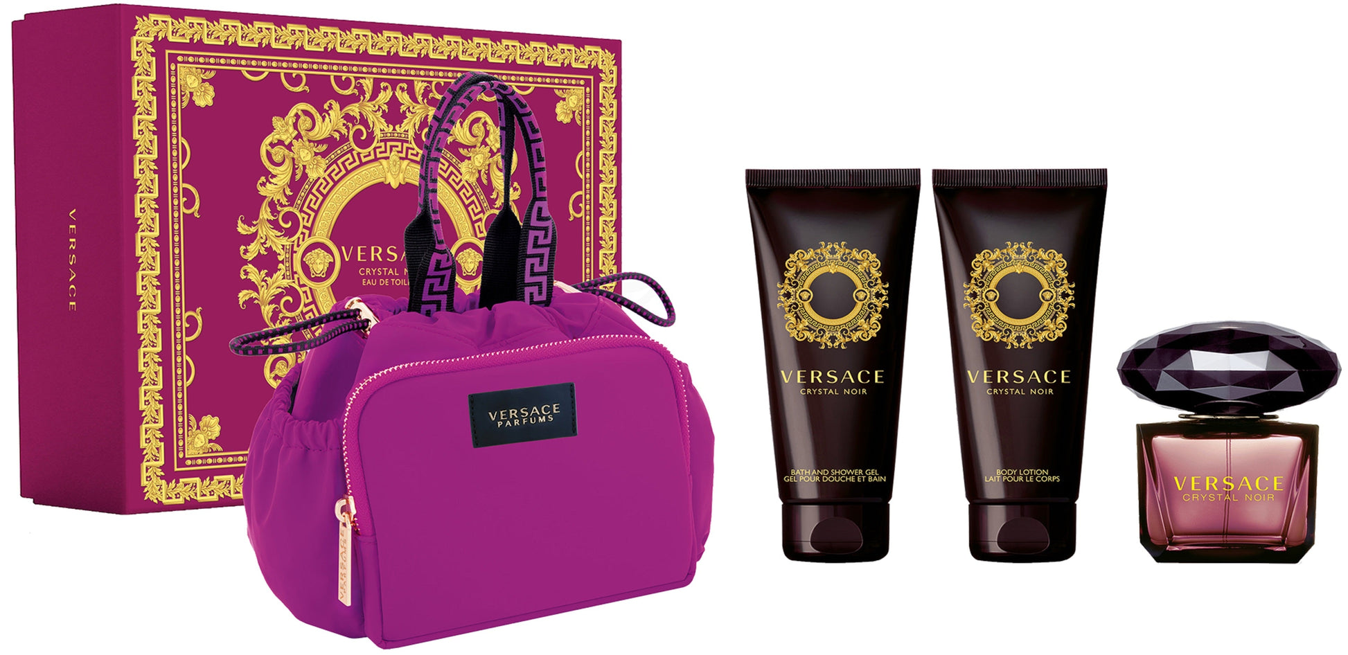 Crystal Noir Eau de Toilette 4PCS by Versace - PERFUME BOUTIQUE