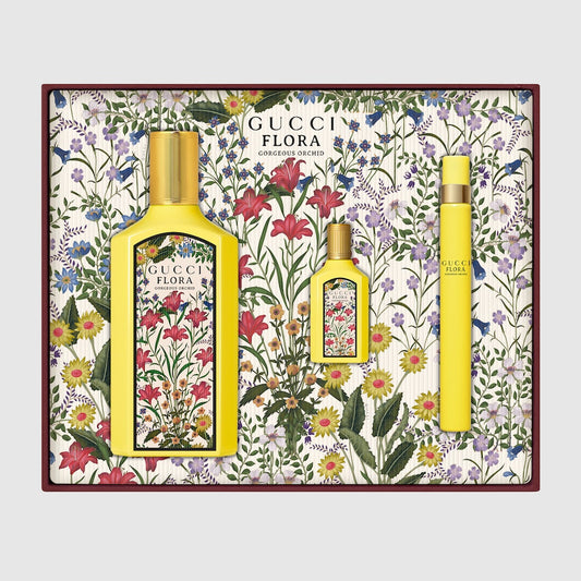 Gucci Flora Gorgeous Orchid Eau de Parfum 3PC Gift Set by Gucci - PERFUME BOUTIQUE
