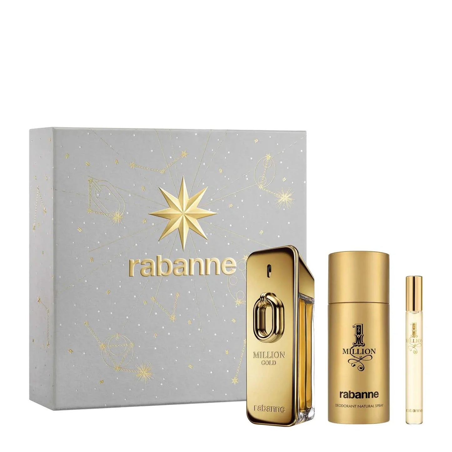 Million Gold For Him Eau de Parfum Intense 3PC Set by Paco Rabanne