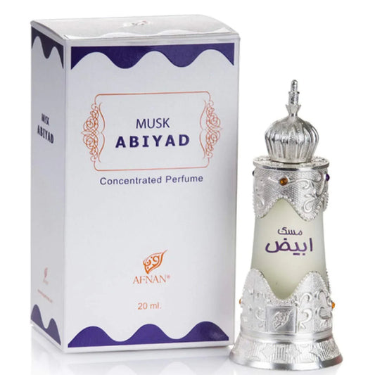 Musk Abiyad By Afnan Concentrated Perfume Oil Unisex - PERFUME BOUTIQUE