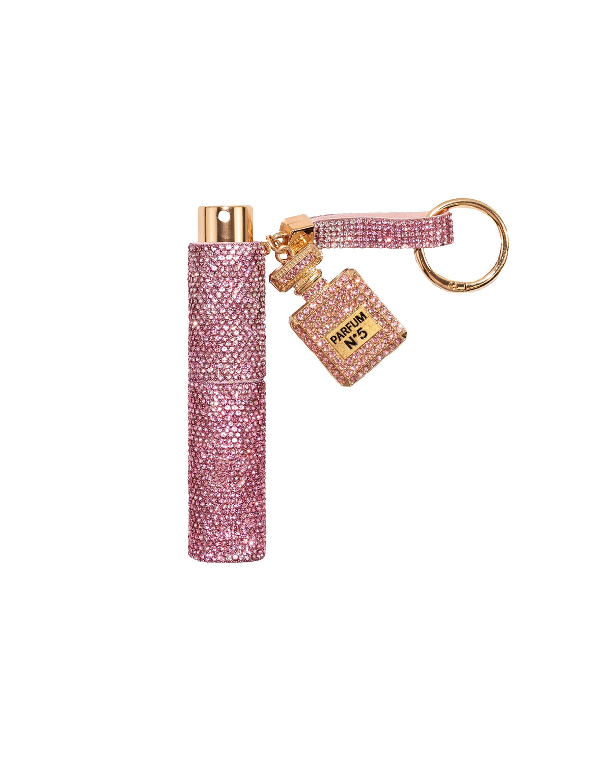 Perfume Atomizer 8 ml Rhinestone Keychain Combo