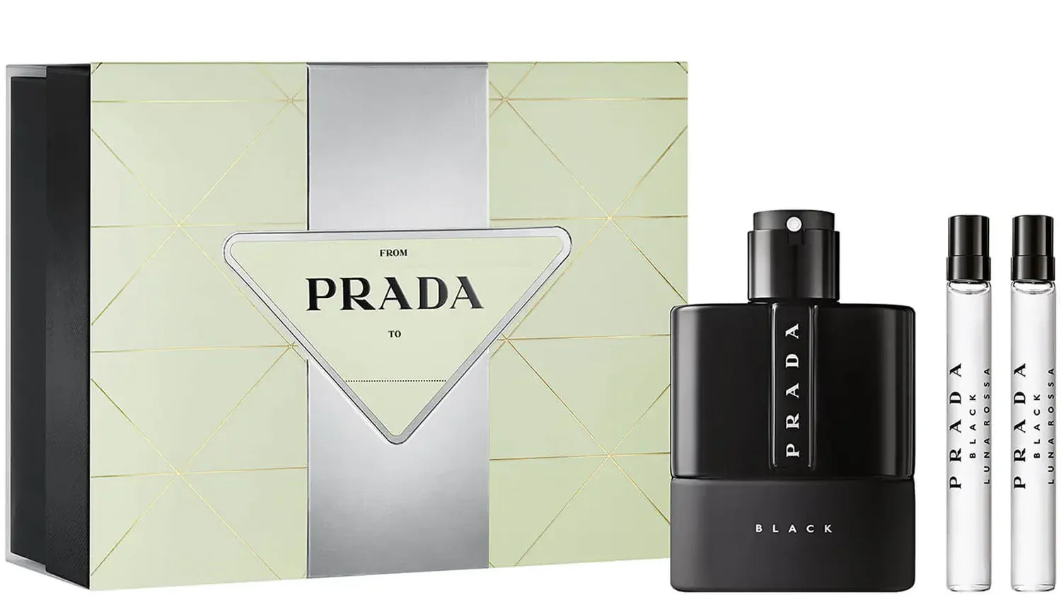 Luna Rossa Black by Prada Eau de Parfum 3PC Gift Set - PERFUME BOUTIQUE