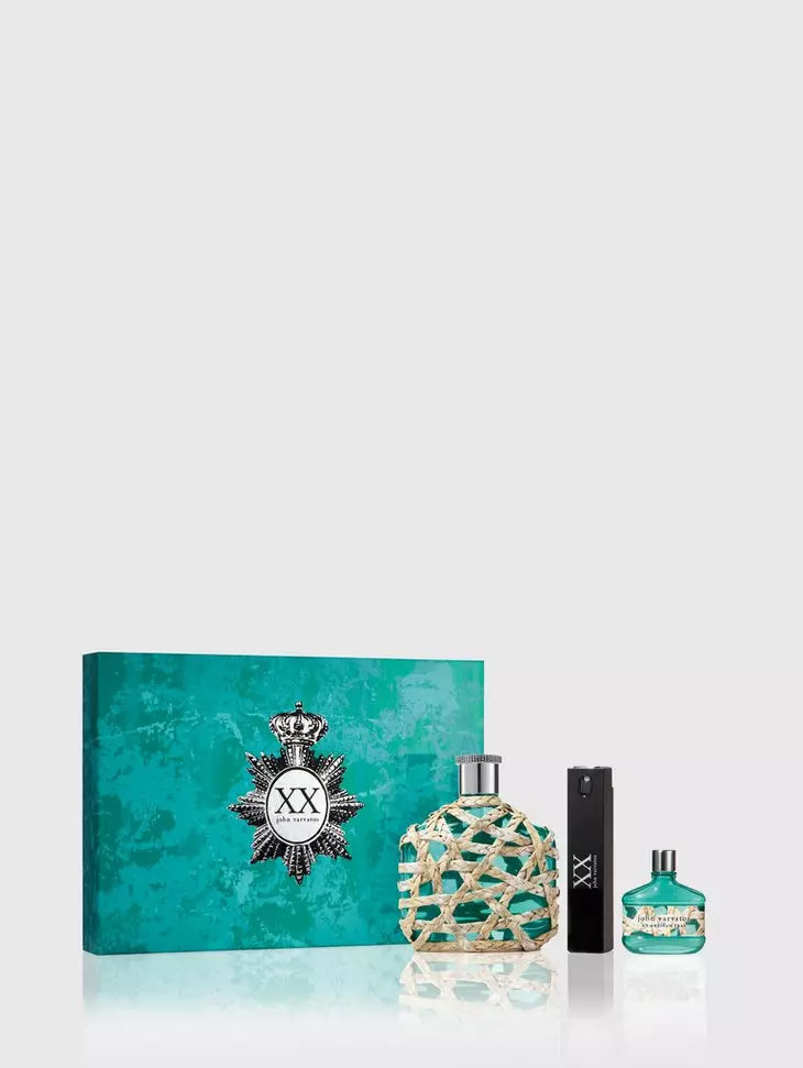 XX ARTISAN TEAL Eau de Toilette John Varvatos 3PC GIFT SET - PERFUME BOUTIQUE
