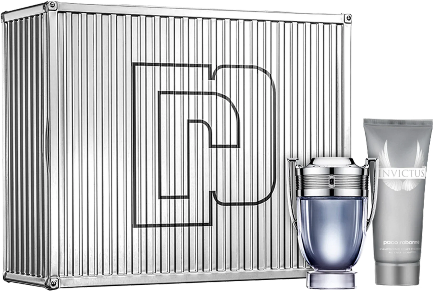 Invictus Men 2-Piece Set 3.4 oz + 3.4 oz All-Over Shampoo by Paco Rabanne eau de Toilette - PERFUME BOUTIQUE