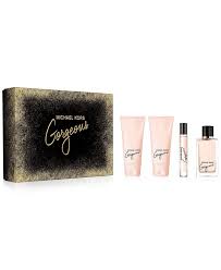 Michael Kors Gorgeous! Eau de Parfum 4PC Womens Gift Set - PERFUME BOUTIQUE