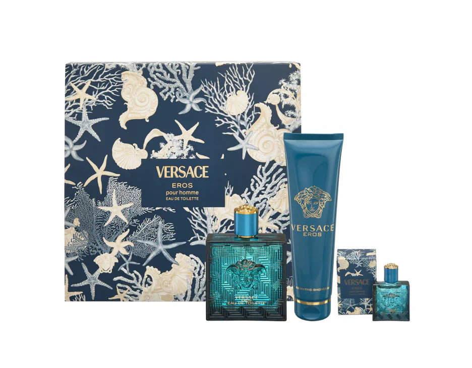 Eros Men Eau de Toilette 3PC Set by Versace