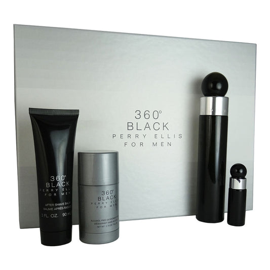 360 Black Men Gift Set by Perry Ellis eau de Toilette - PERFUME BOUTIQUE