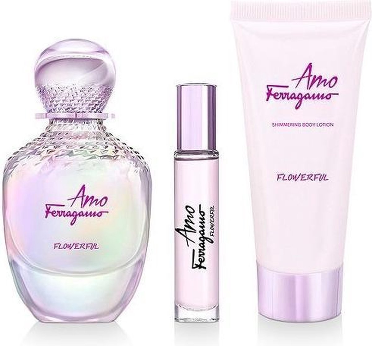 Amo Ferragamo Flowerful Gift Set 3pcs by Salvatore Ferragamo Eau de Toilette - PERFUME BOUTIQUE