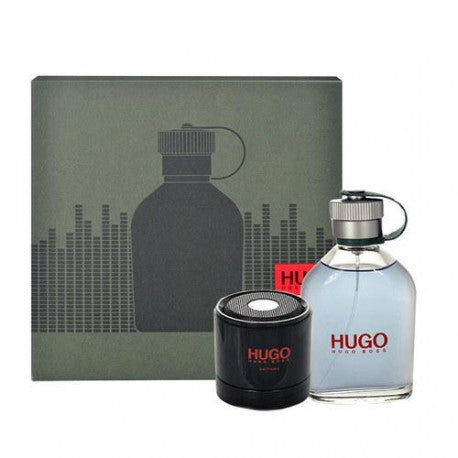 Hugo Man 2-Piece Gift Set 4.2 oz + Speaker by Hugo Boss Eau de Toilette - PERFUME BOUTIQUE
