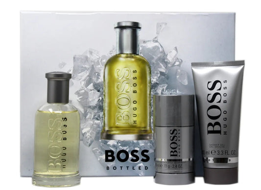 Boss Hugo Boss Bottled 3pc Men Gift Set by Hugo Boss eau de Toilette - PERFUME BOUTIQUE