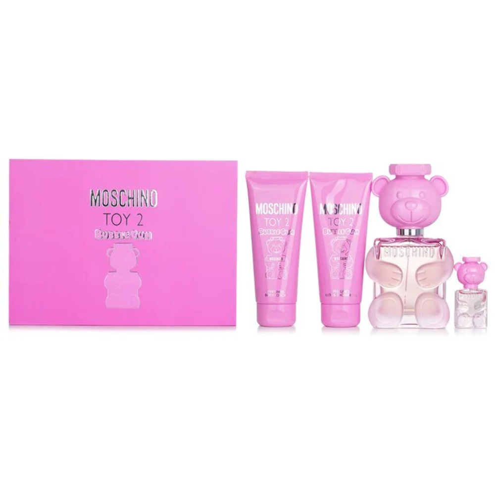 Toy 2 Bubble Gum 4 PC Woman's Gift Set by Moschino Eau de Toilette - PERFUME BOUTIQUE