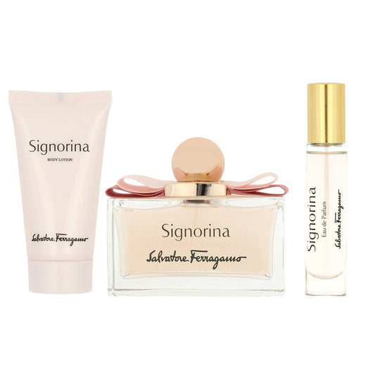 Signorina Women 3-PC Gift Set by Salvatore Ferragamo Eau de Parfum - PERFUME BOUTIQUE